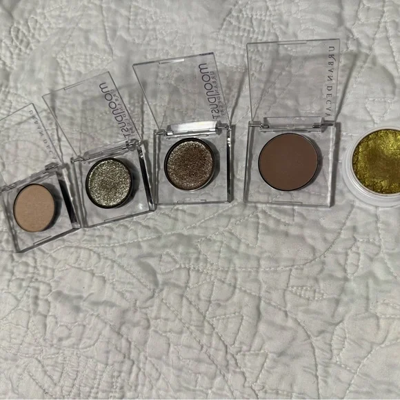 ColourPop and Urban Decay Eyeshadow Set - Gold, Brown, Silver-swatched - Picture 2 of 3